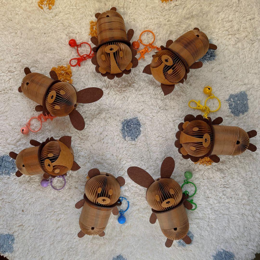 Felix the Fox Paper Slinky Charm - Paper Pops