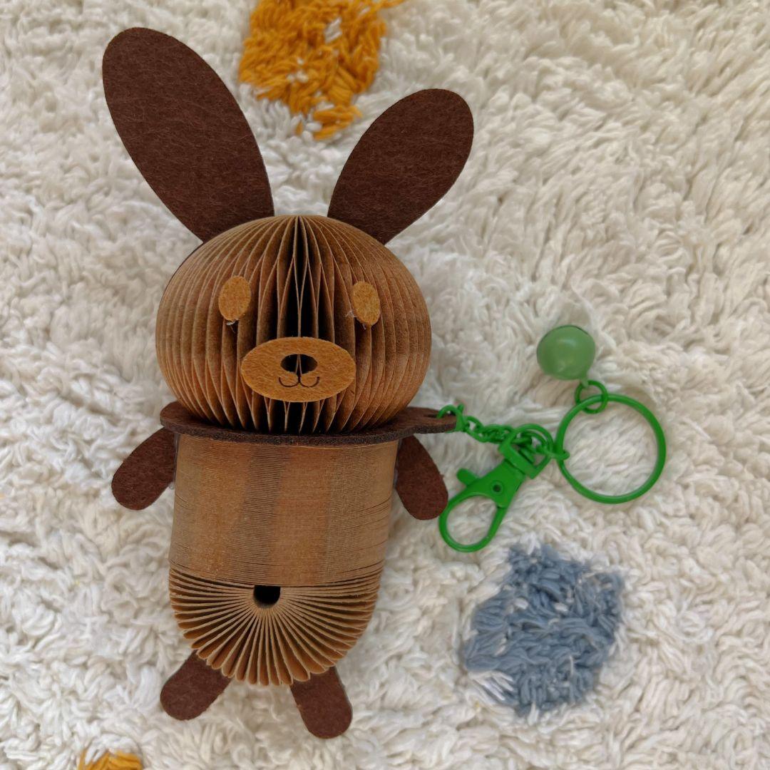 Roxy the Rabbit Paper Slinky Charm - Paper Pops