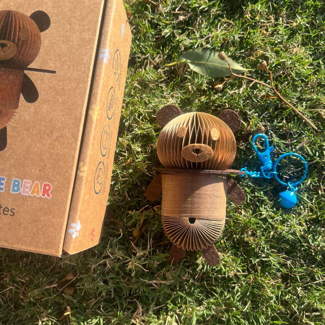 Bruno the Bear Paper Slinky Charm - Paper Pops