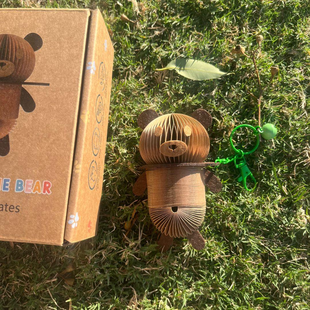 Bruno the Bear Paper Slinky Charm - Paper Pops