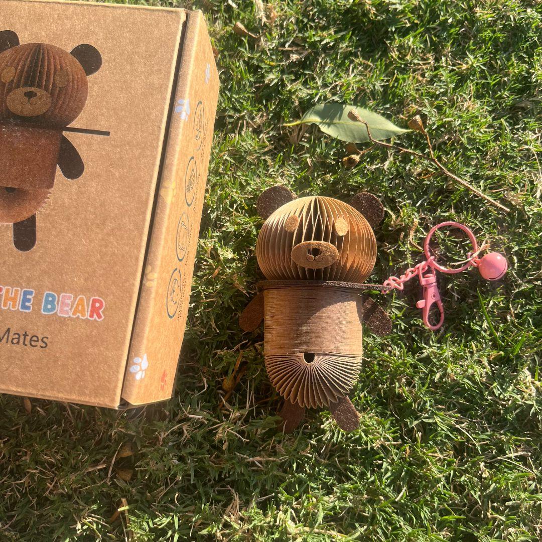 Bruno the Bear Paper Slinky Charm - Paper Pops