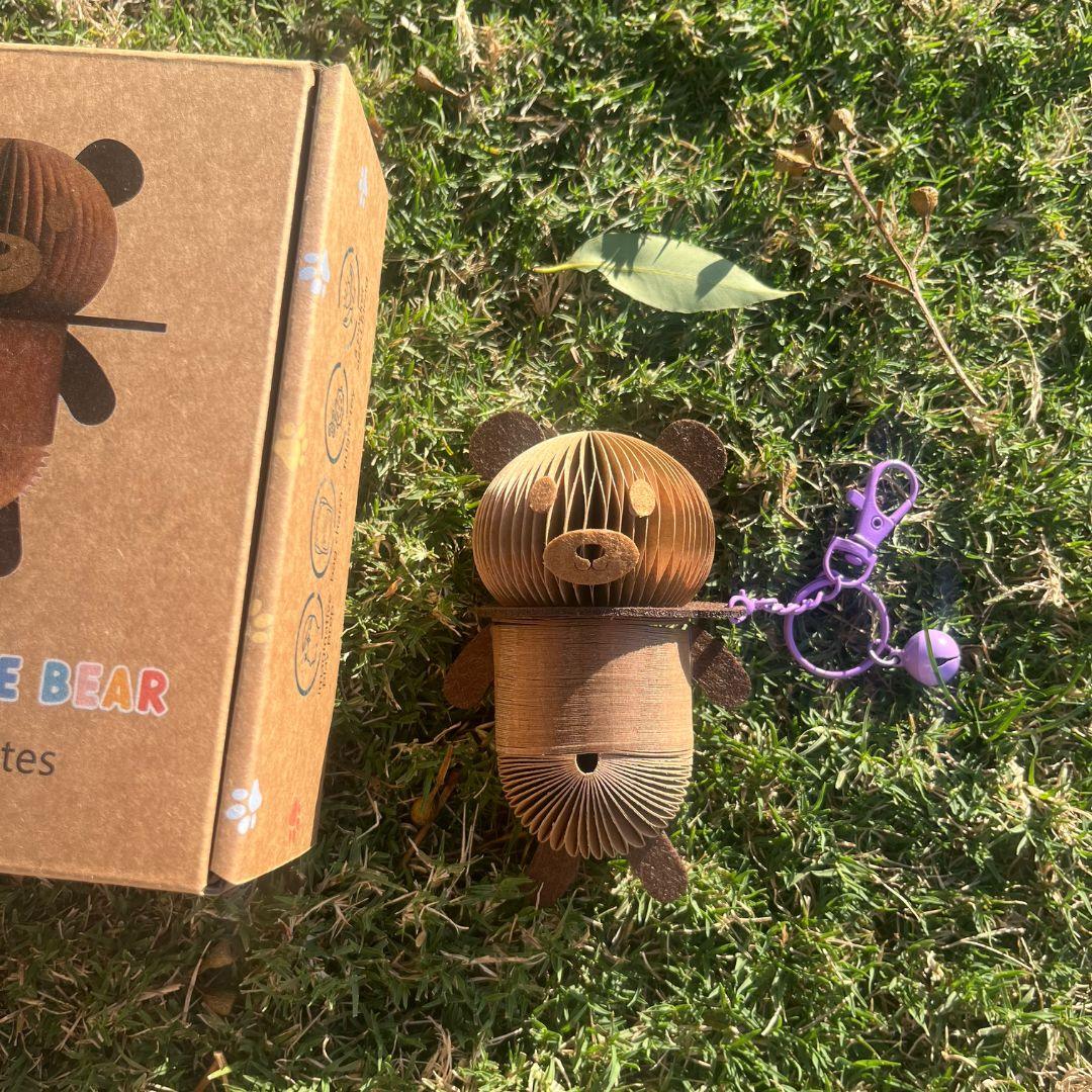 Bruno the Bear Paper Slinky Charm - Paper Pops