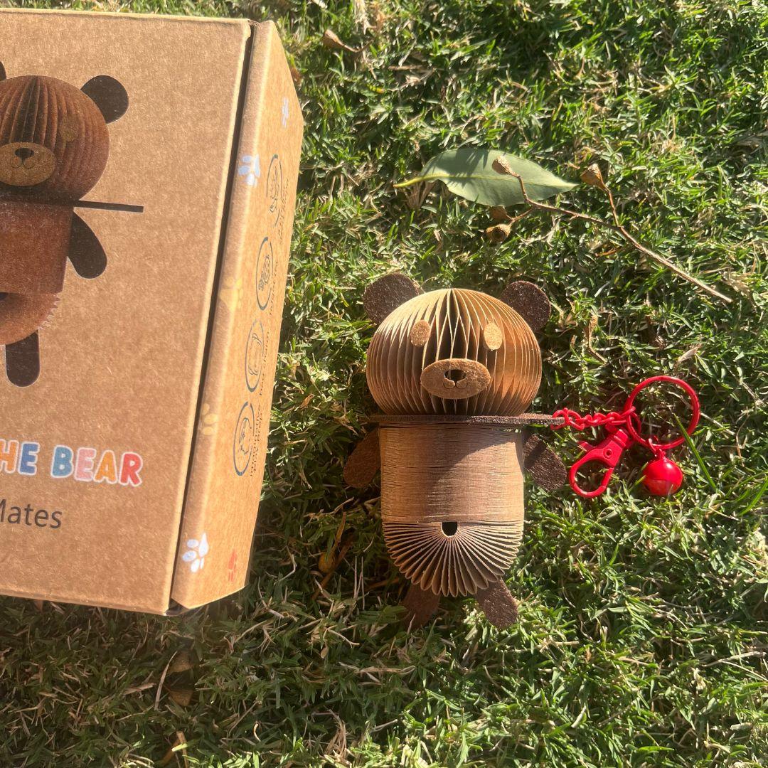 Bruno the Bear Paper Slinky Charm - Paper Pops