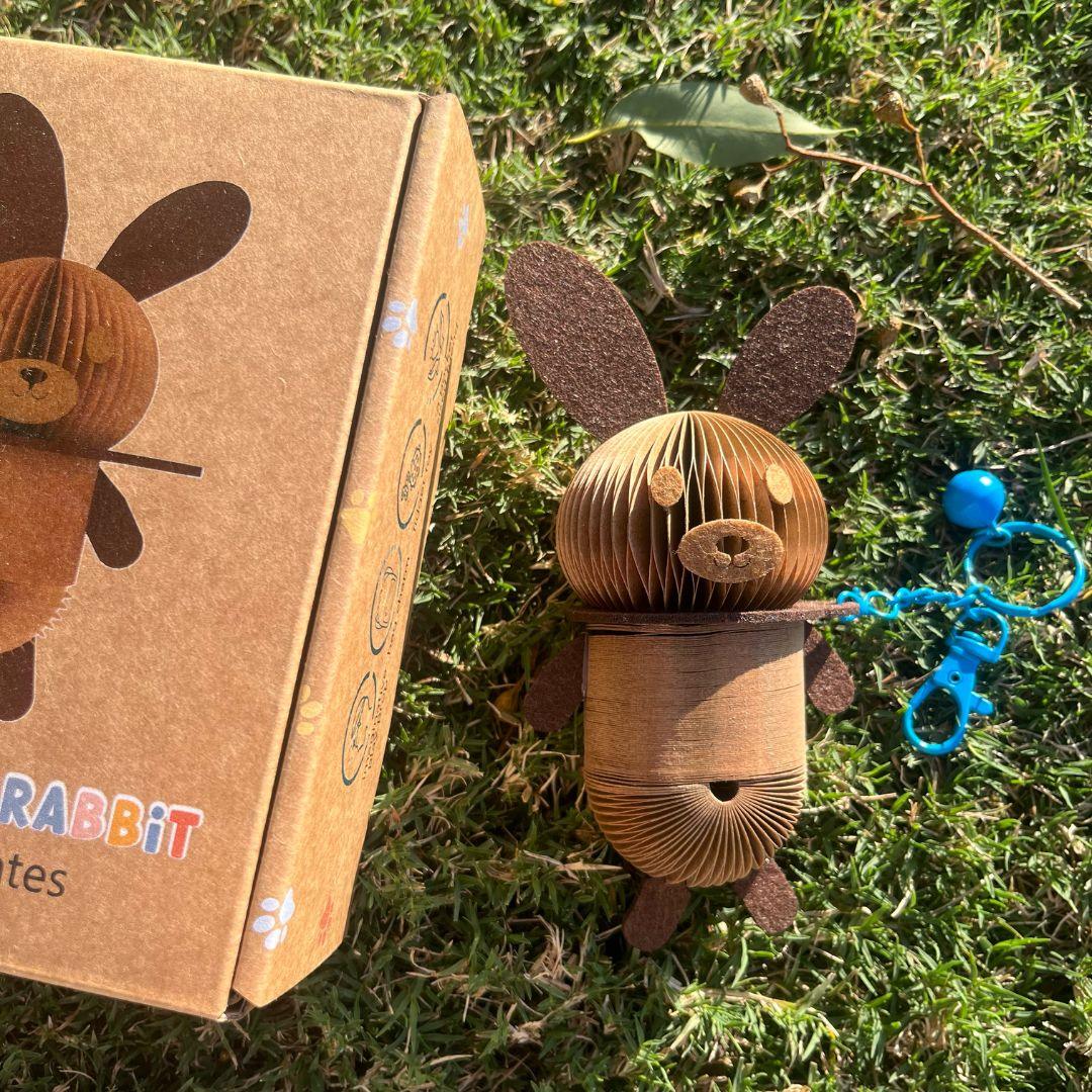 Roxy the Rabbit Paper Slinky Charm - Paper Pops