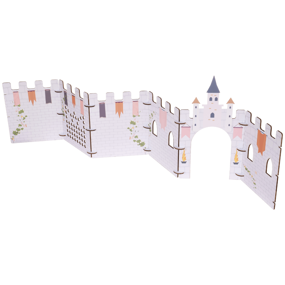 Interactive Cardboard Playscreen - The Fairytale Castle - Paper Pops