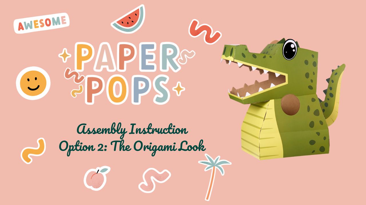 Paper Props Billie the Crocodile Assembly Instructions