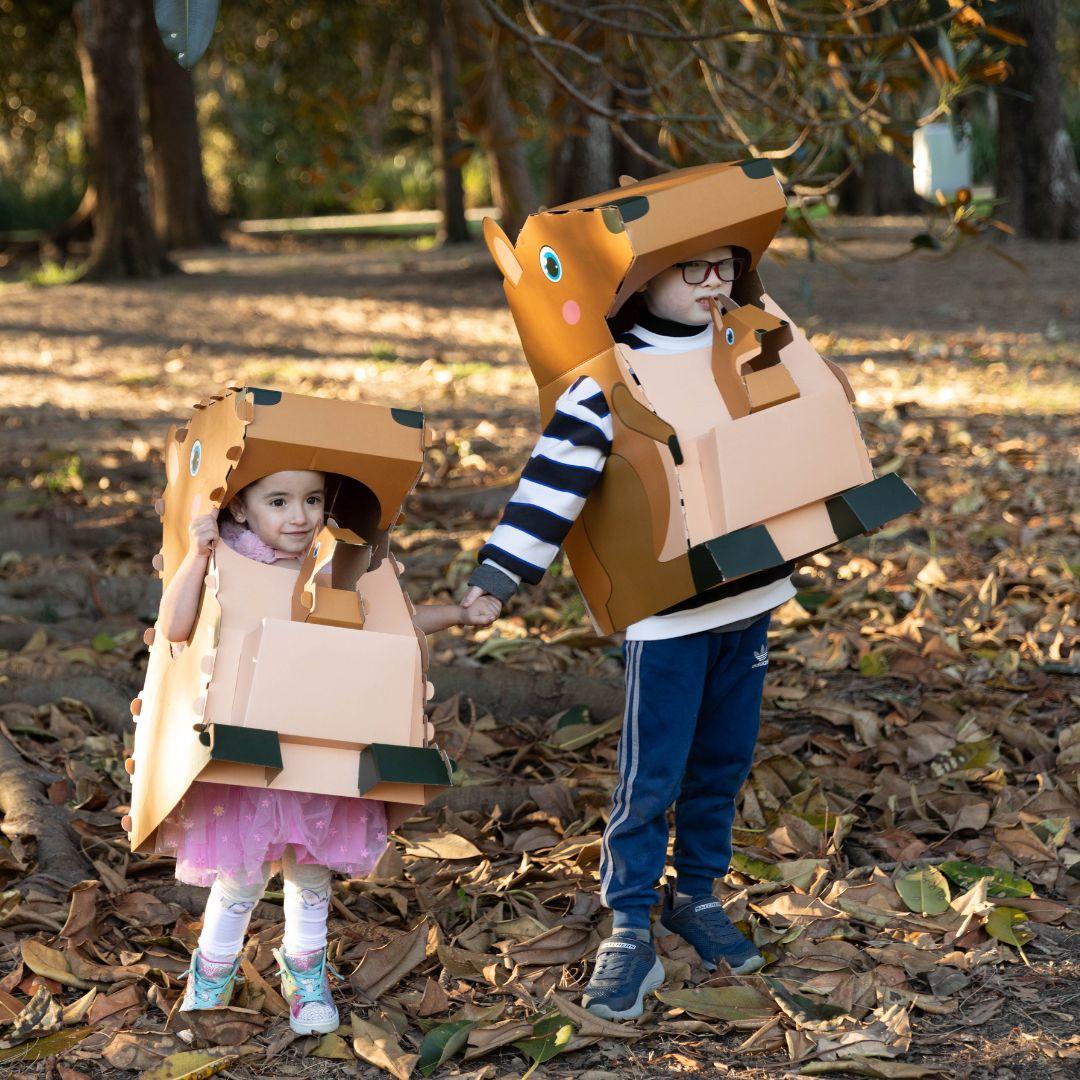 Mila the Kangaroo cardboard costume